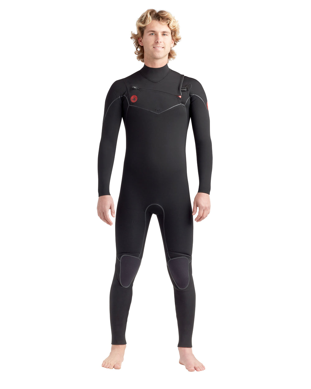 Red Cell Black 3/2mm Men's Chest-Zip Fullsuit |.Body Glove