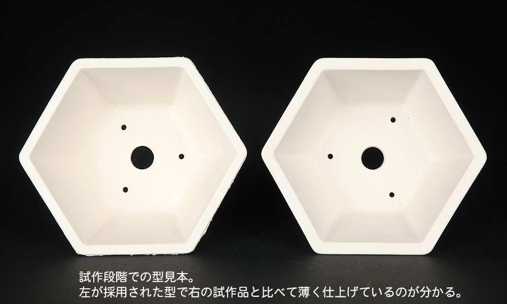 平安泉山黄花結晶六角鉢 | 盆栽、盆栽書籍、盆栽鉢の通販│近代出版