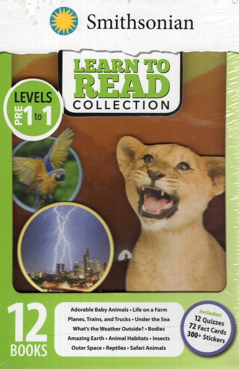 Learn To Read Collection (12 Book Box Set) (Levels Pre-1 to 1)