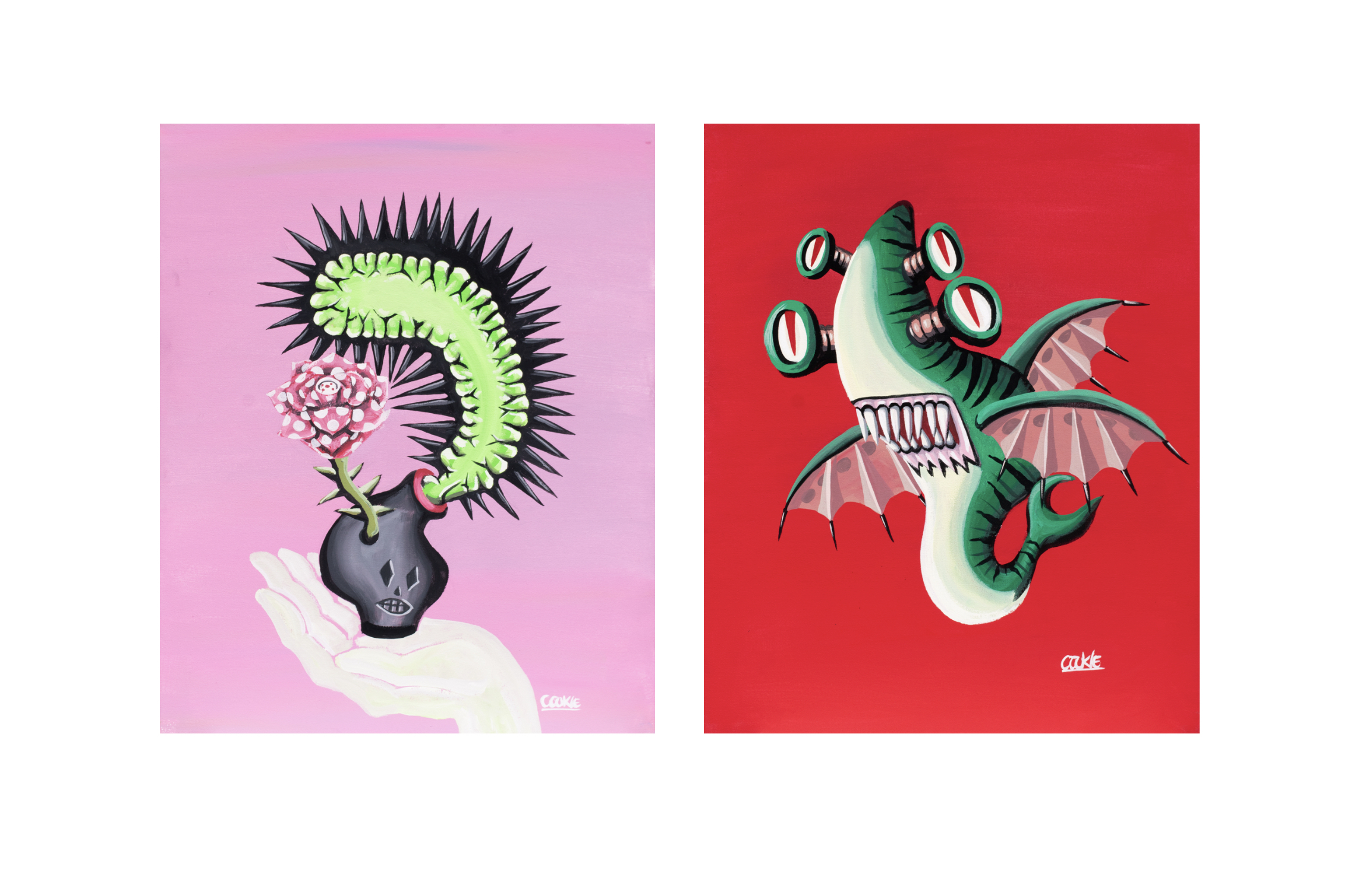 COOKIE SOLO EXHIBITION Vol.3 'SPIKY PUNKS' 【COOKIE（野性爆弾 くっ