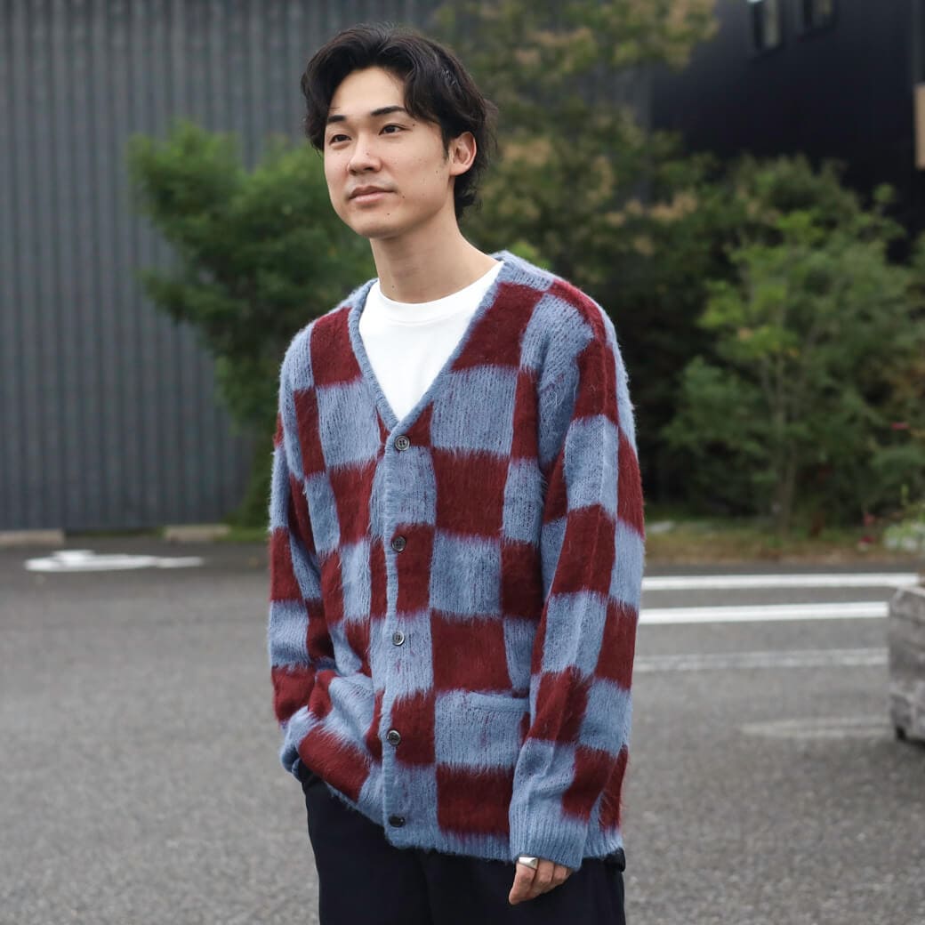 UNIVERD72 ユニバード72 モヘアタッチ起毛カーディガン｜BORN FREE