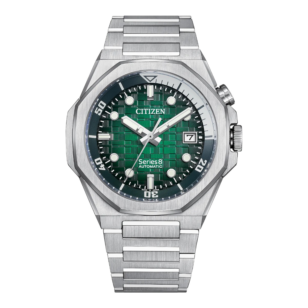 Citizen Series8 890 42.6mm Men's Watch, Green Dial | NB6060-58X