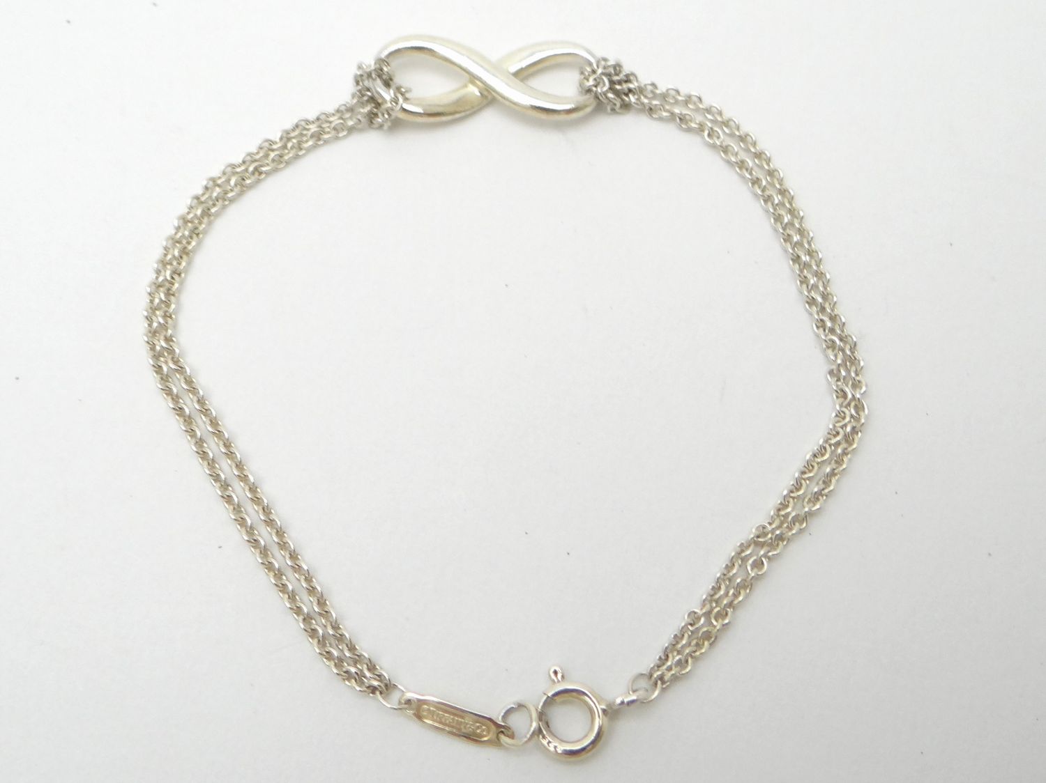 TIFFANY&CO. ティファニー インフィニティ ブレスレット Wチェーン 腕