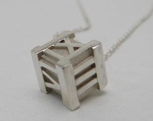 TIFFANY&CO. ティファニー アトラス キューブ ネックレス ペンダント