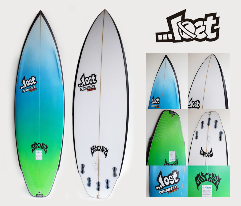 2014BIGプレゼント】LOSTサーフボード／CONQUEST EL-DIABLO フィン5枚