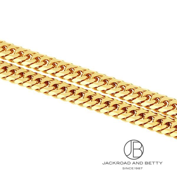 K18 6面 ダブル 22g 55cm ネックレス 造幣局刻印有り[] Chain Necklace