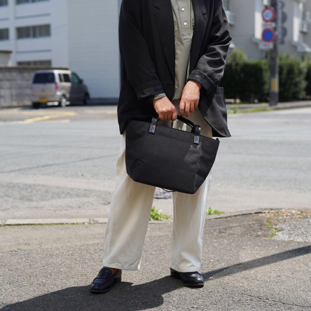 Aeta / Double handle TOTE : S (Black)