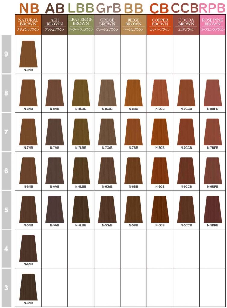 ナプラ『ナシードカラー』 低刺激の自然派、100色超の豊富な色調