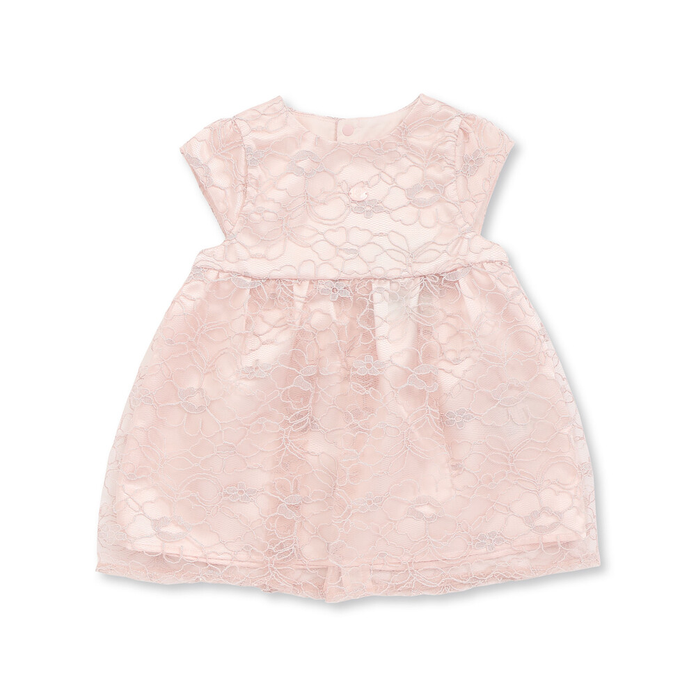 日本製】ラメコードレースワンピース(70~90cm)(S(70-80cm) ネイビー