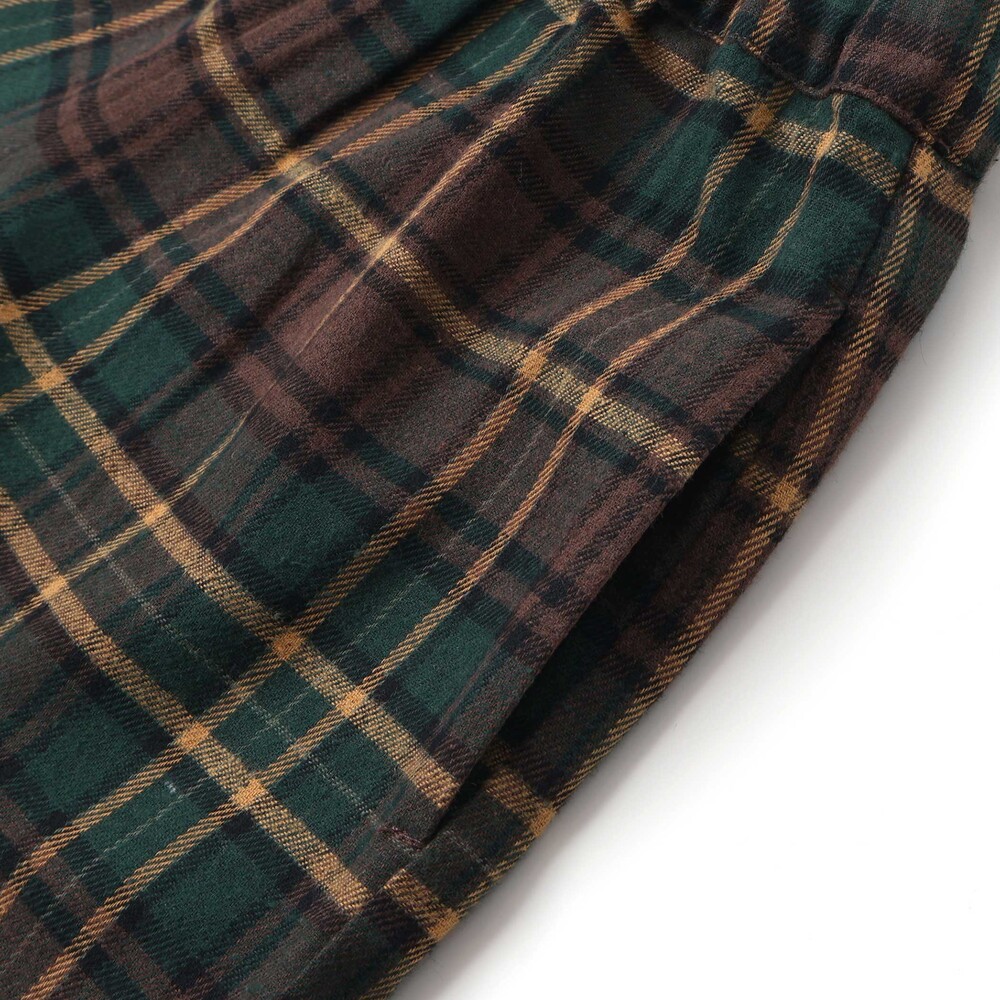 お揃い】チェック柄キュロット(80~130cm)(80cm レッド系): ボトム