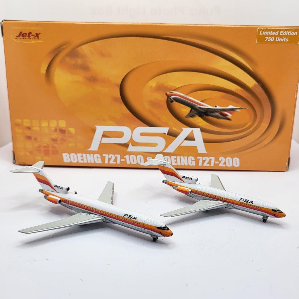 Jet-X 1:400 PSA N914PS & N545PS Boeing 727-100 & 727-200 (Set of 2