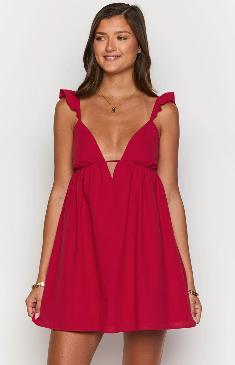 Tammie Red Mini Dress | Beginning Boutique US
