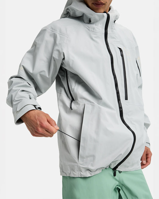 Burton Men's [ak]® Cyclic GORE‑TEX 2L Snowboard Jacket Gray Cloud