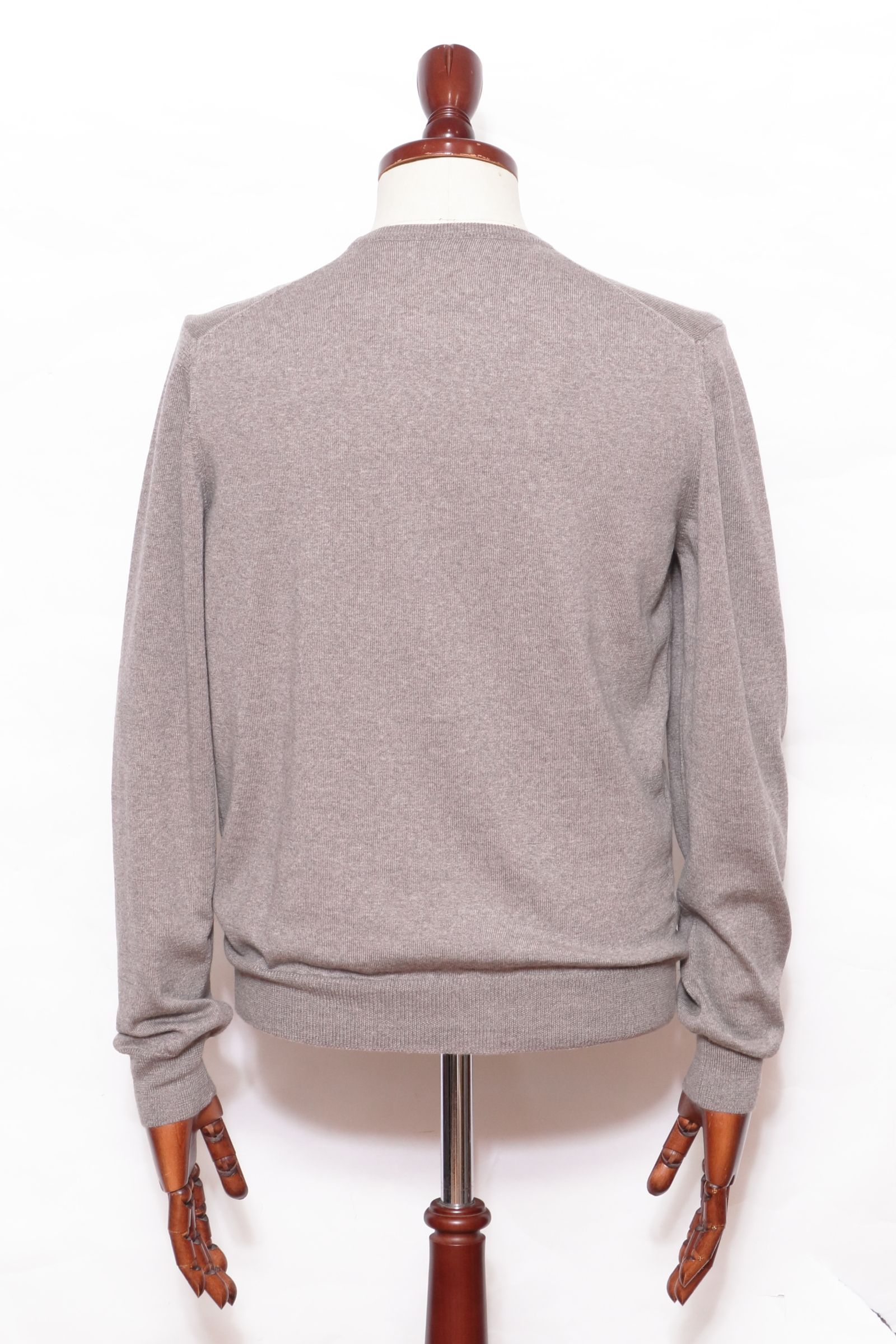 Gran Sasso - 12G ハイゲージ メリノウール クルーネック ニット 55167