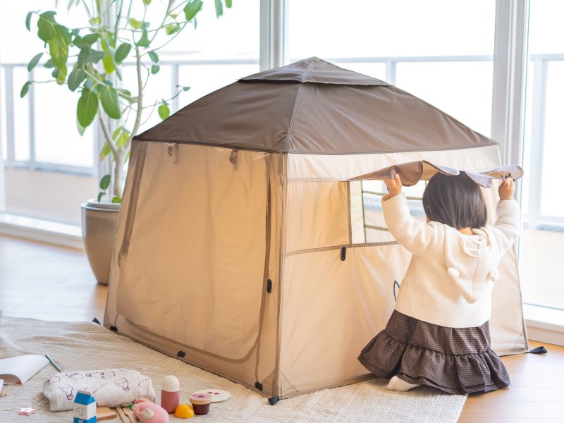 DODの「おうちテント」を約1/10サイズにミニチュア化した、おしゃれな