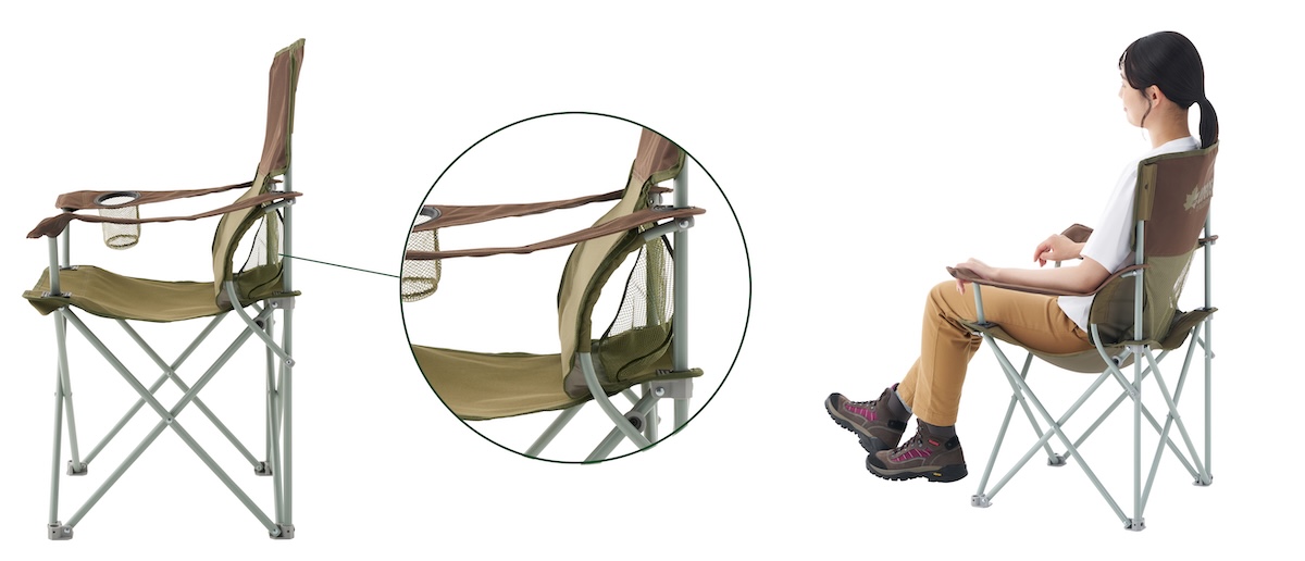 ロゴス「バックアシストアームチェア」はコンパクト＆快適！頼りになる