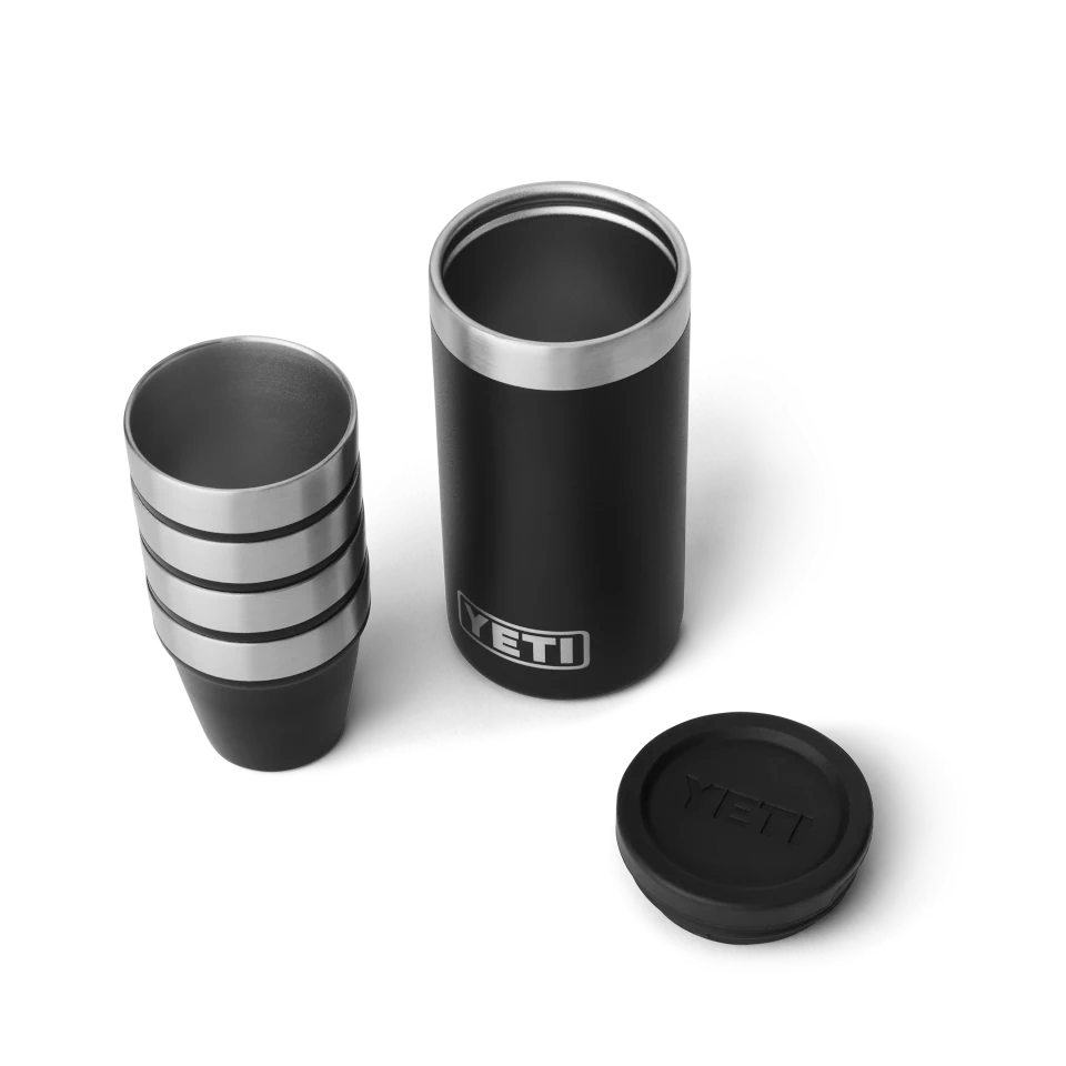 Yeti Shot Glasses with Carrying Case - Black | Berings