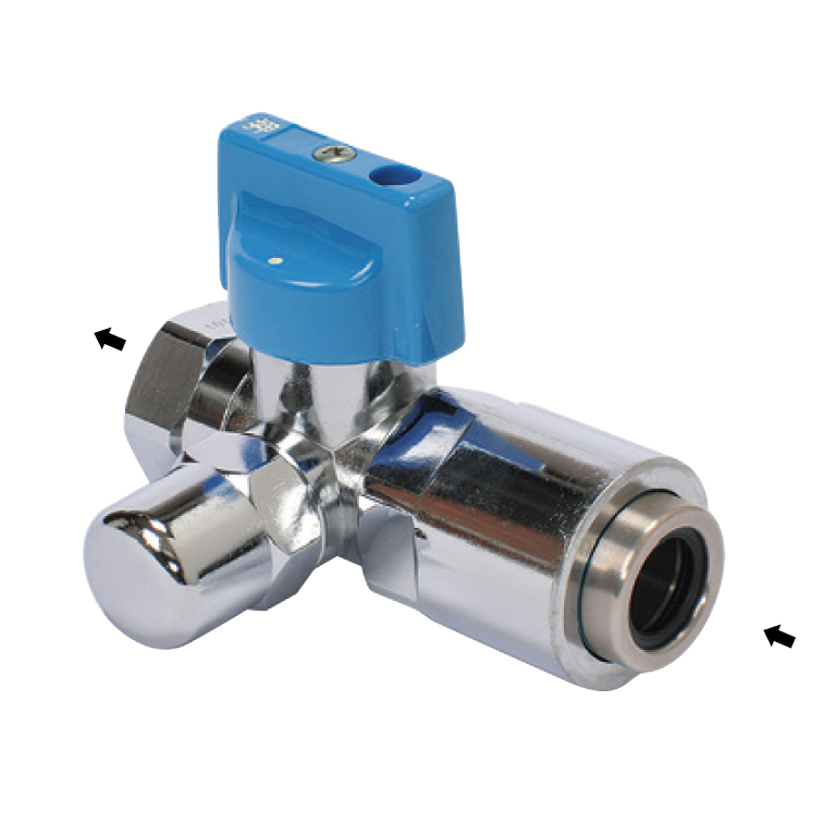 KONP-20K15AL｜伊藤鉄工｜LPガス用 検査孔付フレキUIねじガス栓 15A