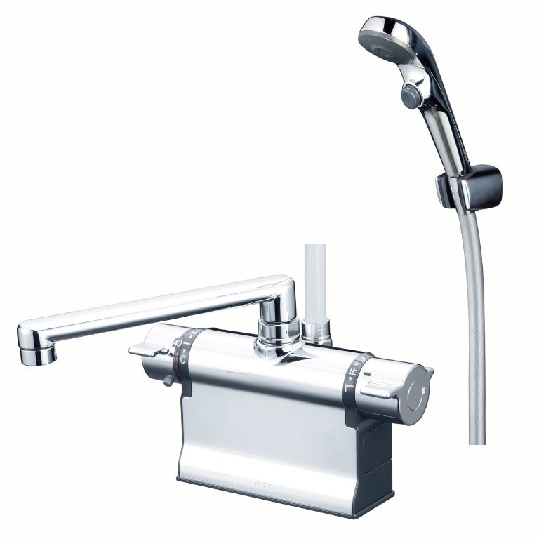 KF3011ZTR2S2｜KVK｜デッキ型サーモスタット式シャワー混合栓 吐水