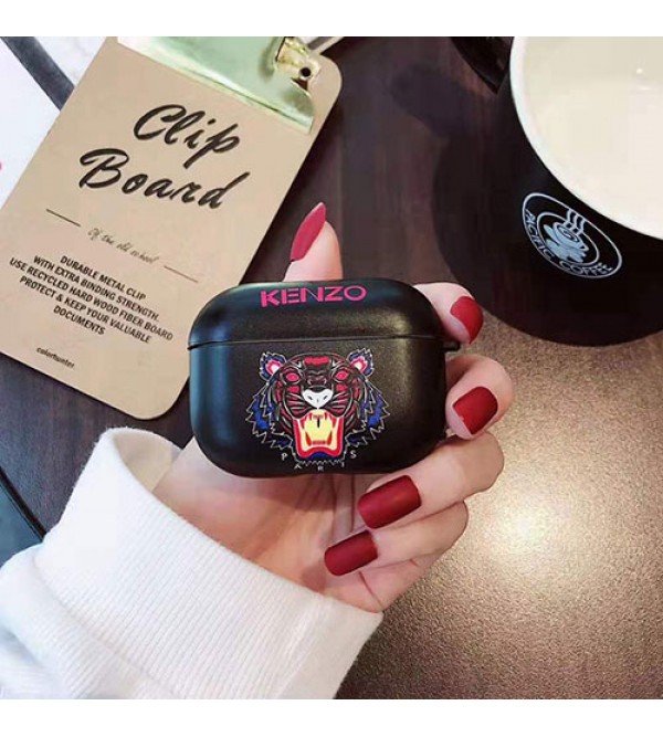 ケンゾー Airpods proケースブランド エアーポッズ収納ケース 個性虎頭