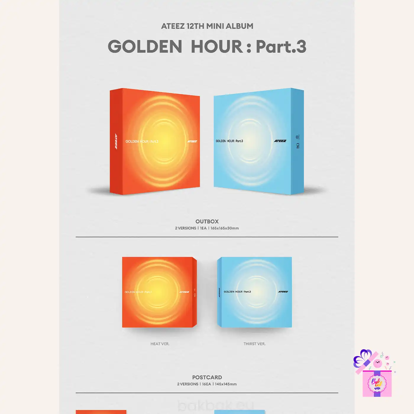 ATEEZ – Golden Hour : Part.3 (POP-UP Exclusive + Merch) Bundle