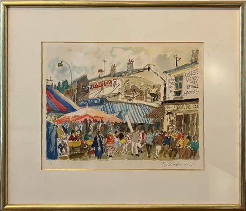 児玉幸雄「ムフタール通り」の買取実績｜東京都八王子市 油絵・油彩画