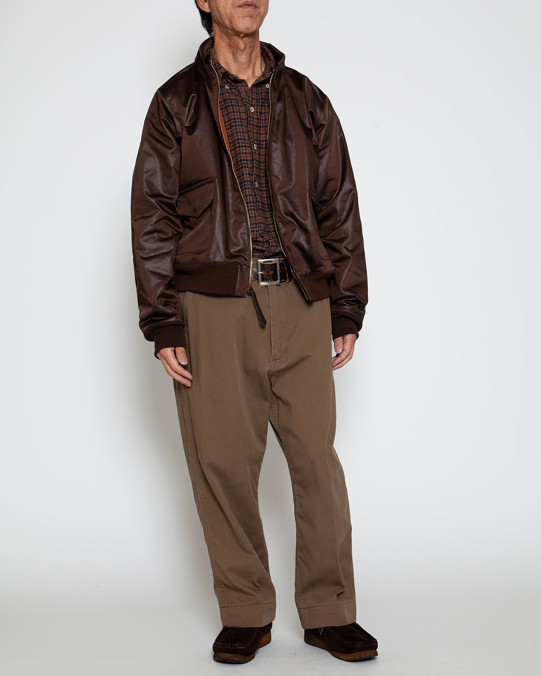 CJ077 - A-2 JACKET / Brown – THE CORONA UTILITY