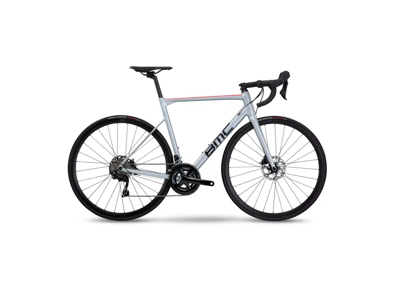 BMC Teammachine ALR Two 105 Road Bike 2023 in Silver/Black/Red