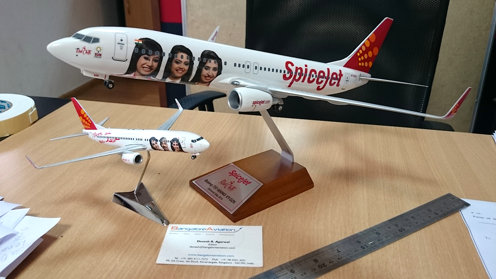 SpiceJet selling limited edition scale models of its Boeing 737
