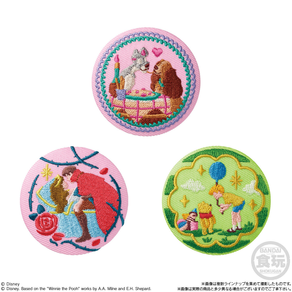 Disney Characters 刺繍缶バッジビスケット｜発売日：2024年8月19日