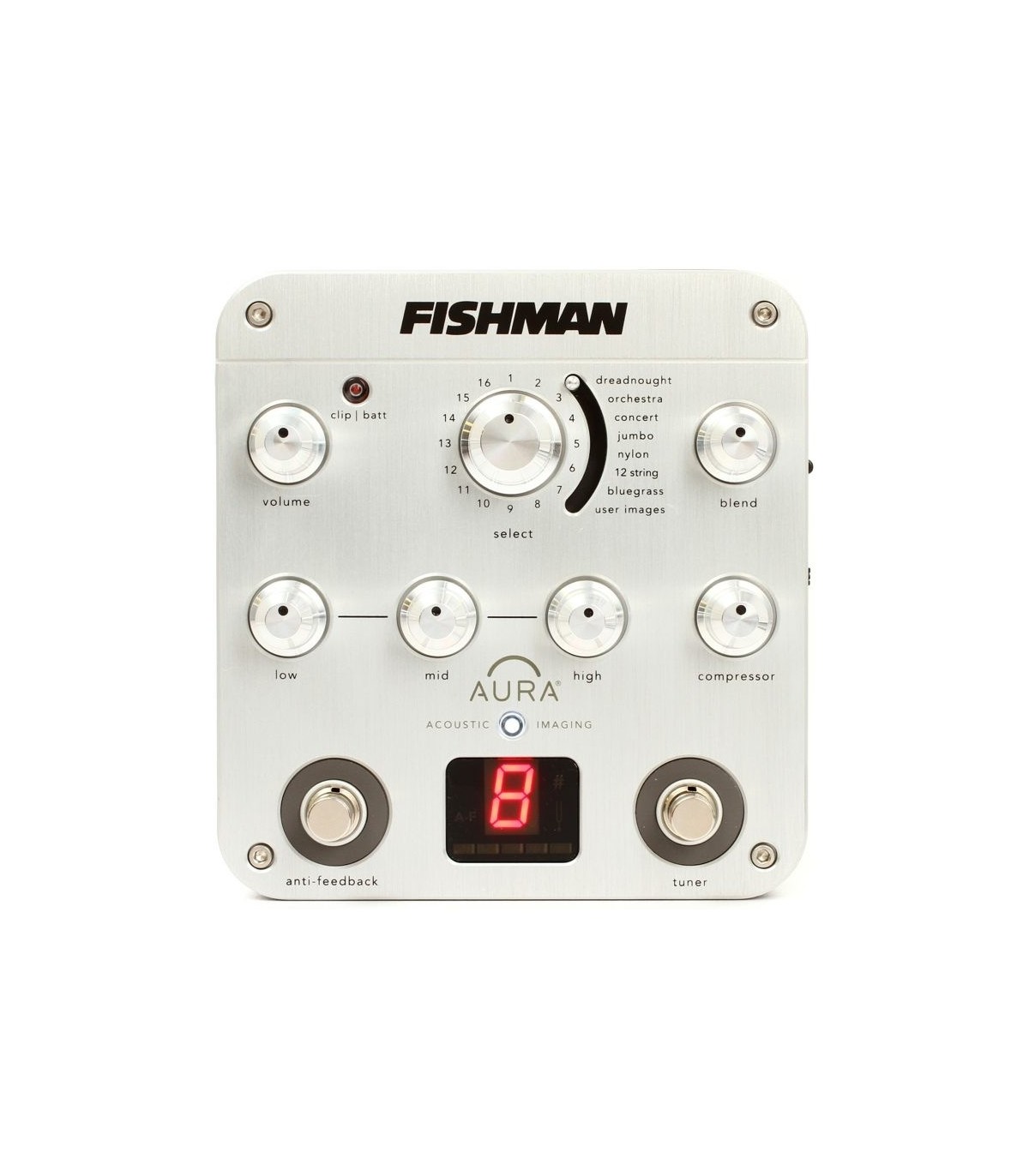 Fishman Aura Spectrum DI Preamp | PRO-AUR-SPC | Banjo Preamp