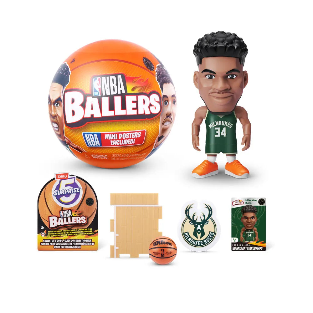 5 Surprise NBA Ballers Series 1