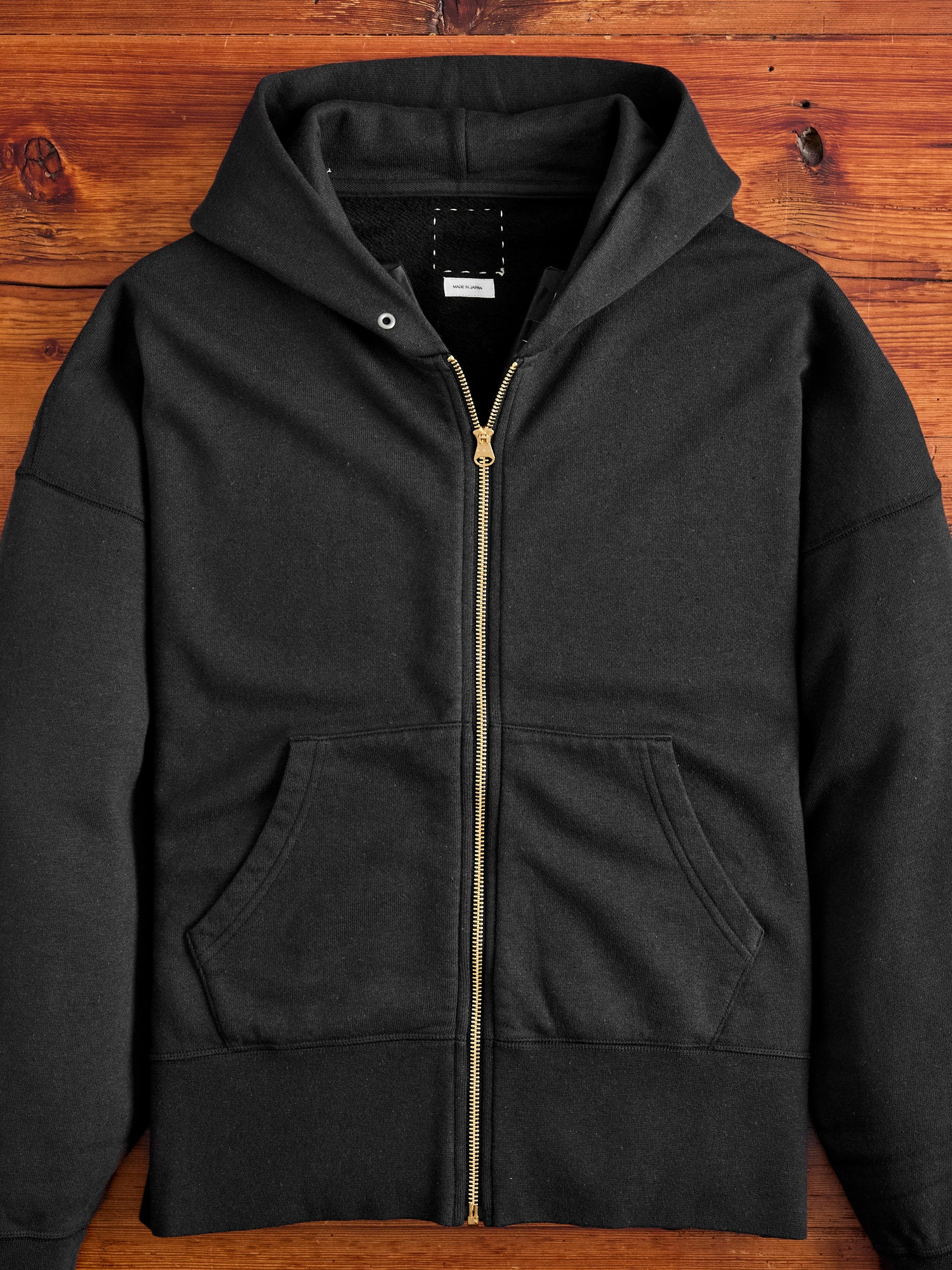 Court Zip Hoodie C/WS in Black – Blue Owl Workshop