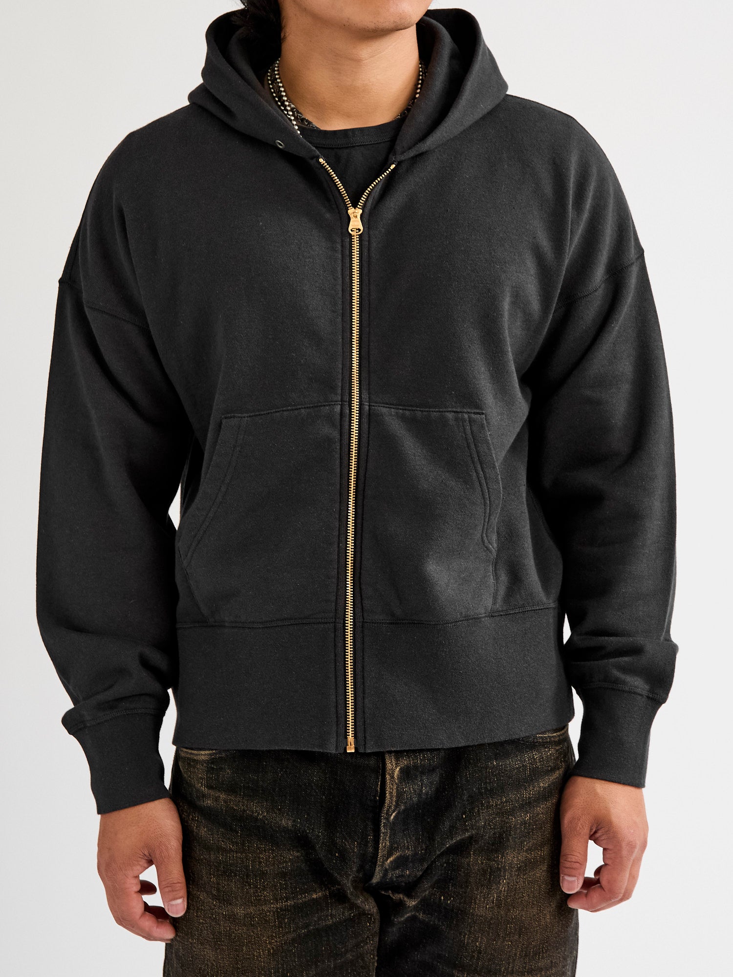 Court Zip Hoodie C/WS in Black – Blue Owl Workshop