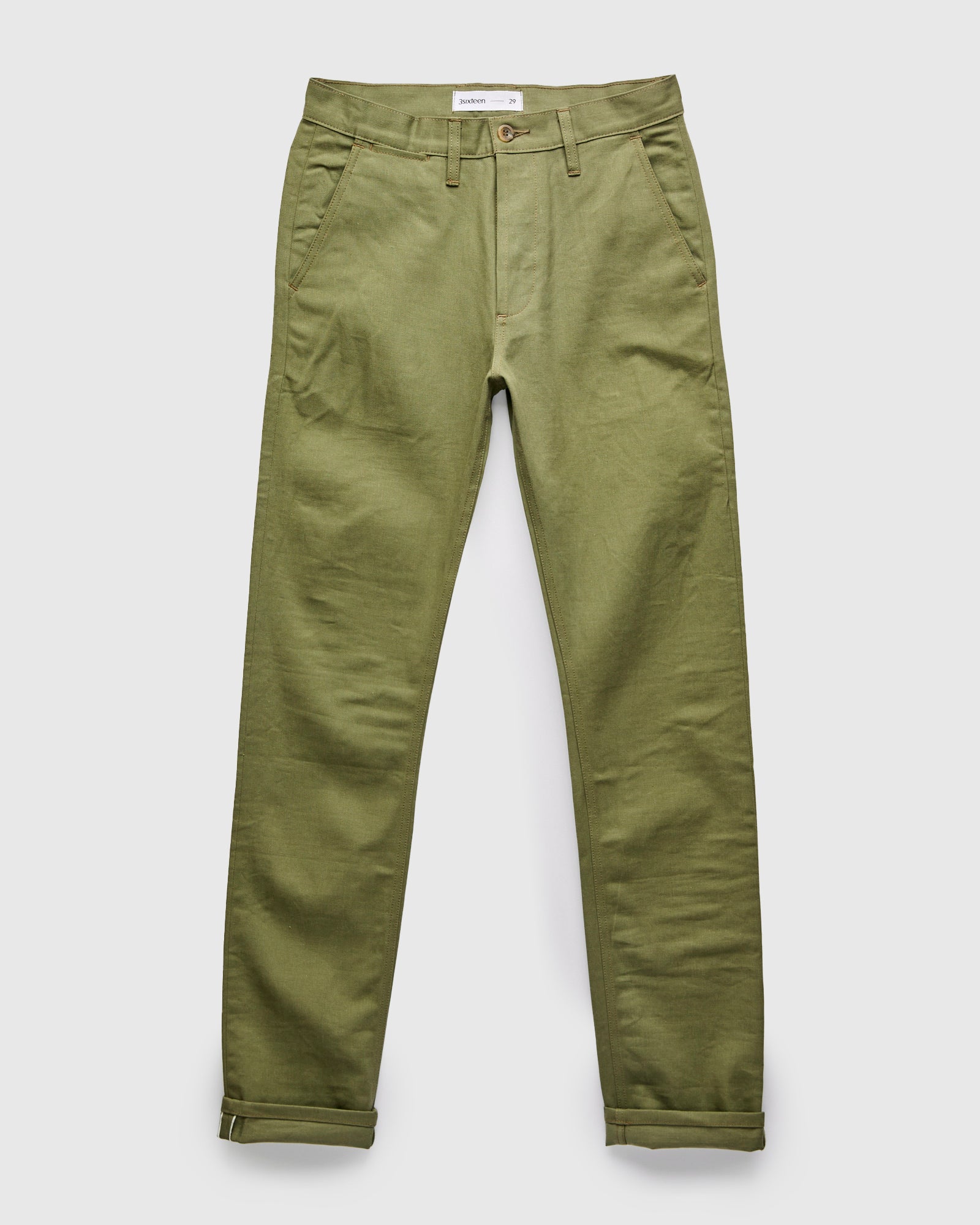 CH-55x 12oz Selvedge Chino in Olive – Blue Owl Workshop