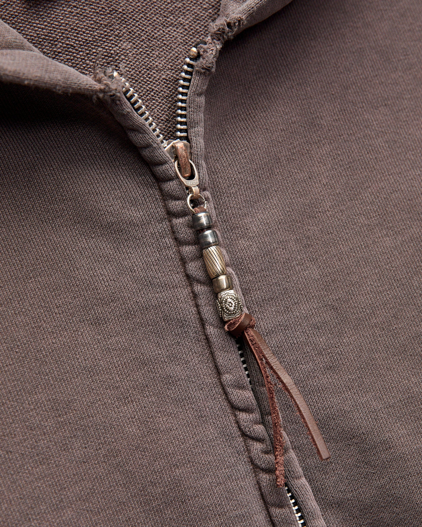 Special Finish Zip Hoodie in Brown – Blue Owl Workshop