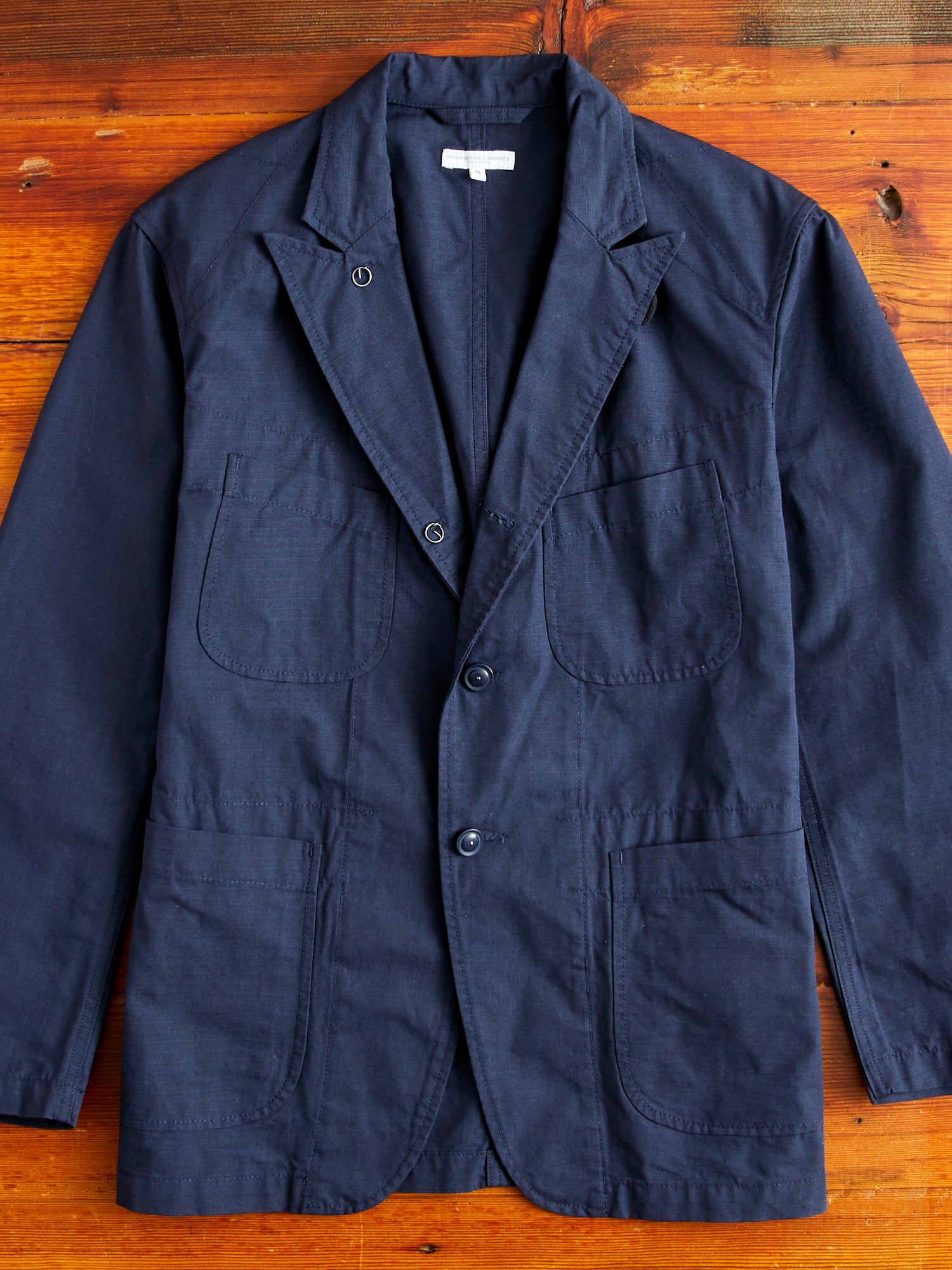 Bedford Jacket in Dark Navy Cotton Ripstop – Blue Owl Workshop