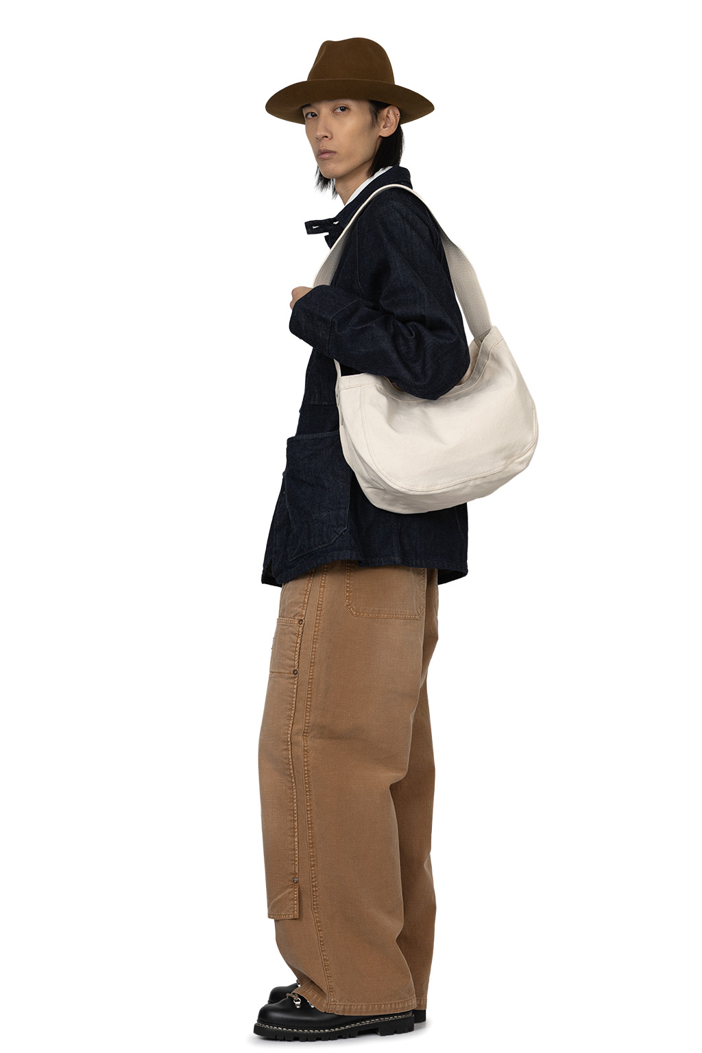 Taiga Takahashi | Lot.004 Newsboy Bag - Ivory | Men | Blue Button Shop