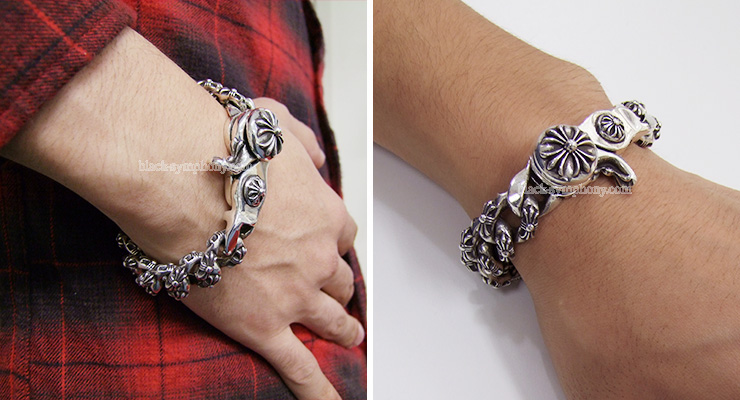 クロムハーツエクストラファンシーチェーンクリップブレスレット