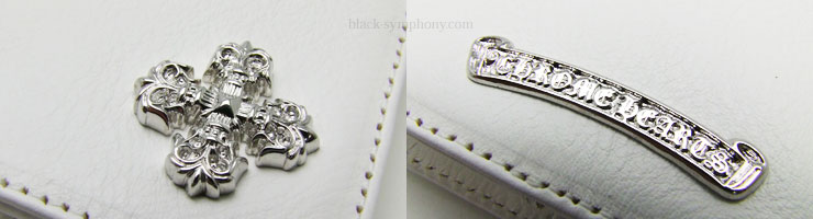 クロムハーツパスポートカバー#2フィリグリープラスホワイト|クロム