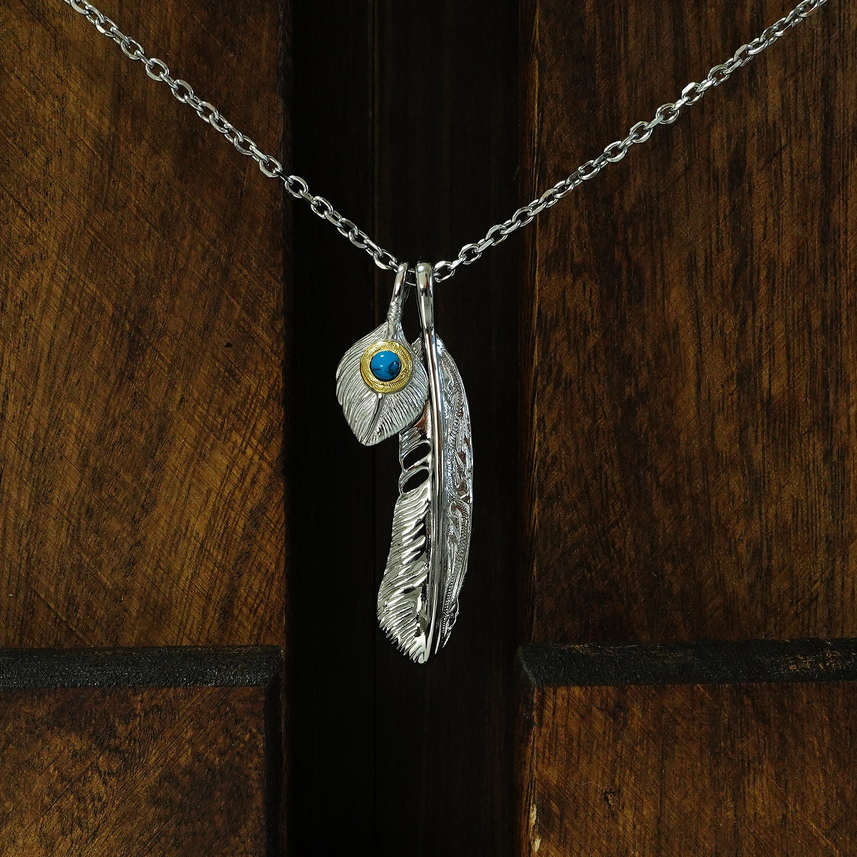 ダブルフェザーネックレス / BSN-699 – BLESS