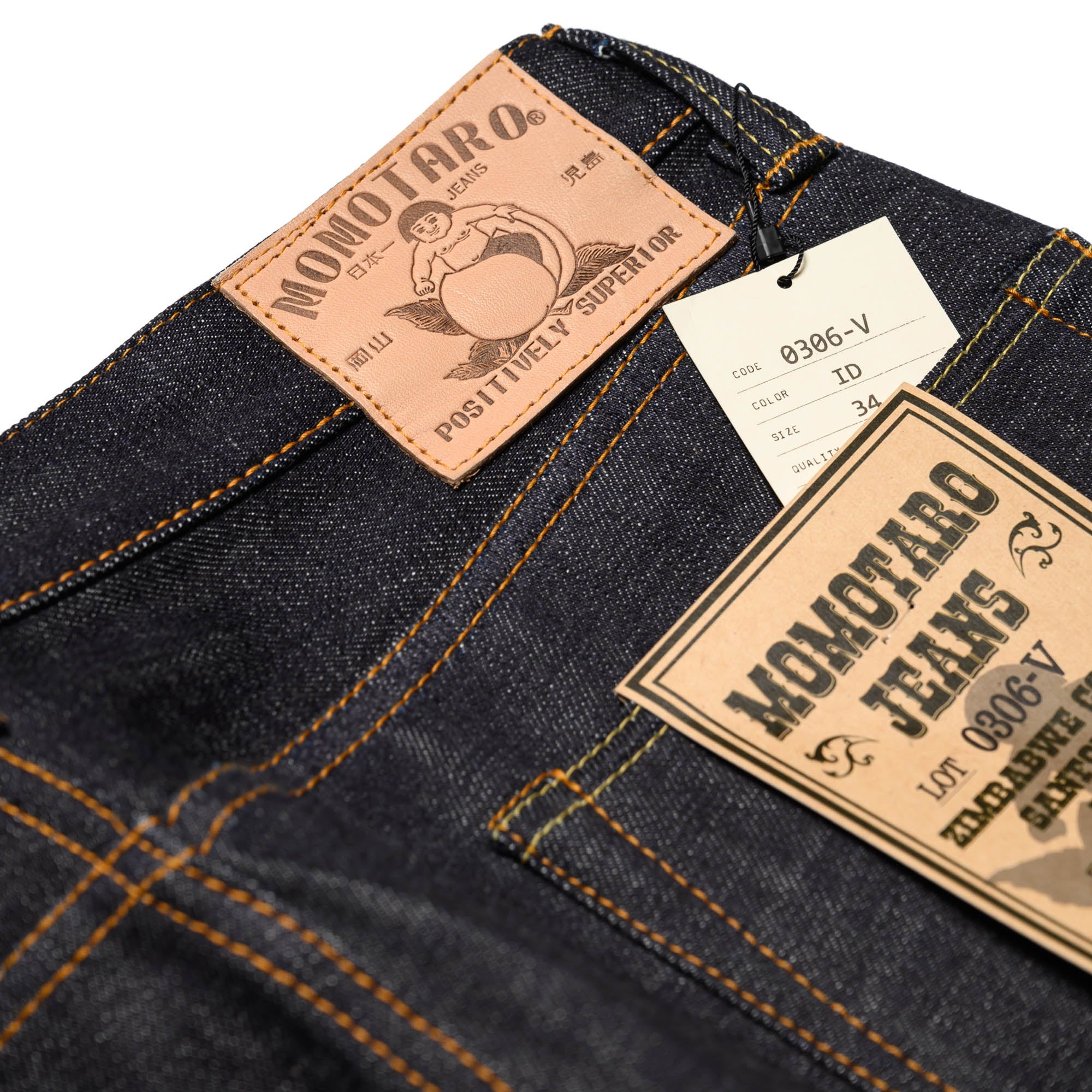 Momotaro 0306-V 15.7oz Zimbabwe Cotton Tight Tapered Selvedge