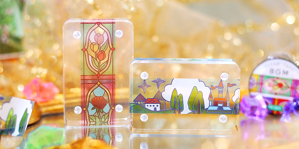 clear-tape-flower-window-