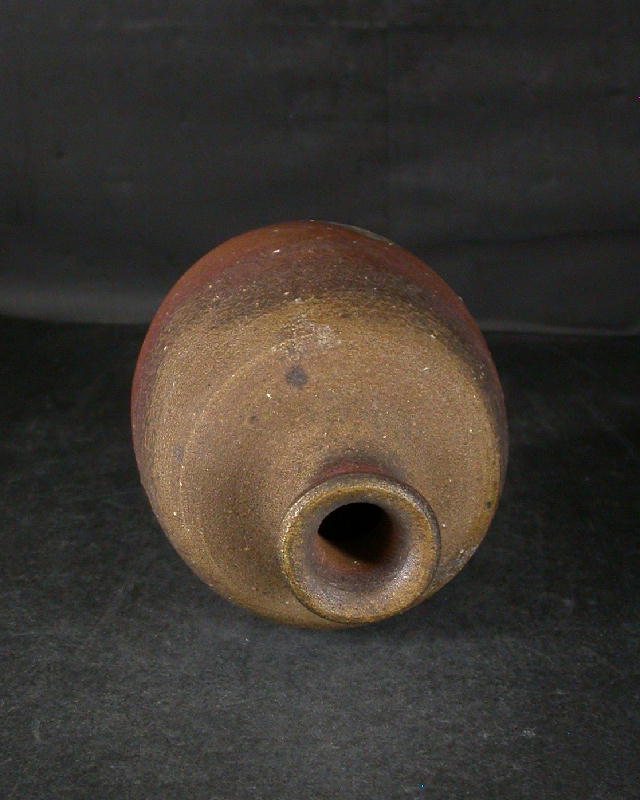 備前焼 登窯 備前焼中堅作家 畝尾 典秀 共箱付き桟切り黄ゴマ徳利1