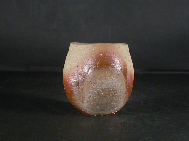 備前焼 登窯 備前焼人気作家 宮尾 昌宏 最新作薄茶のゴマぐい呑3