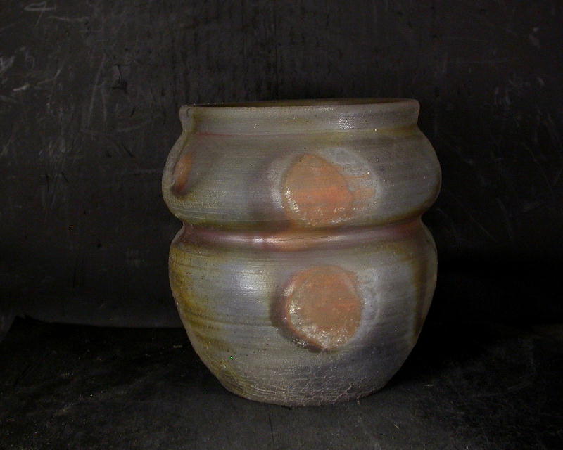 備前焼 登窯 備前焼中堅作家 柴田 善博 窯変花器11 備前焼卸・小売