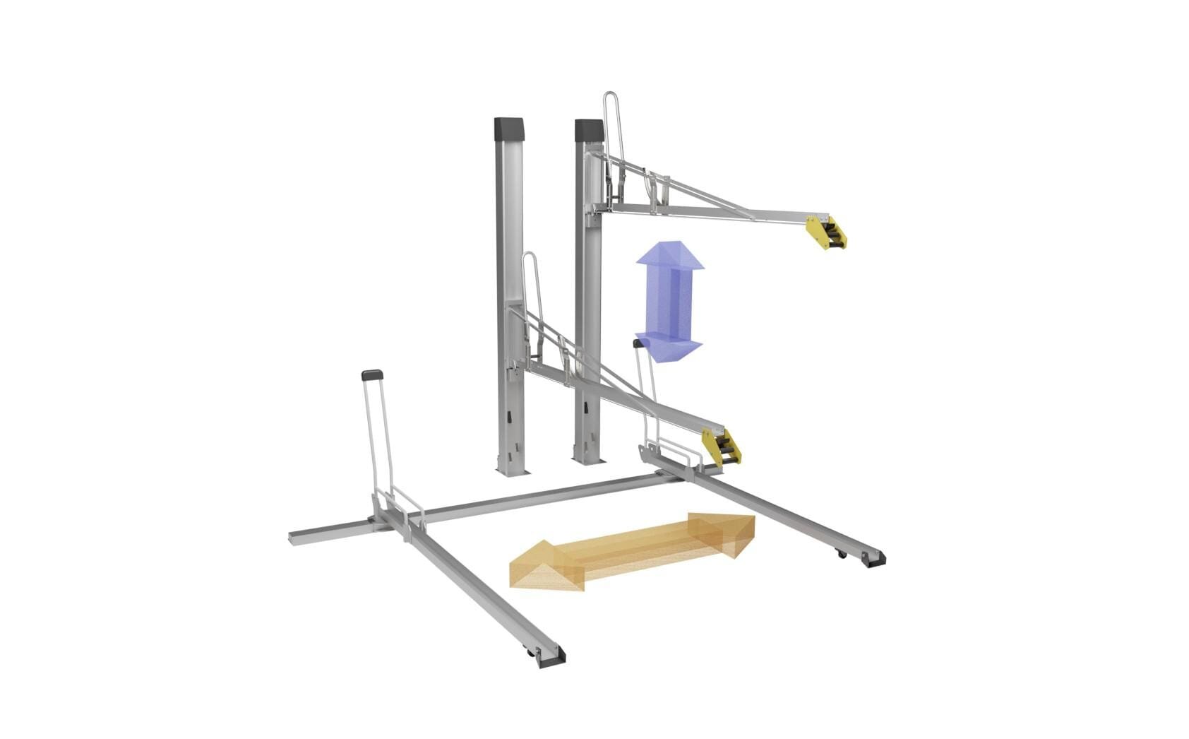 垂直2段式自転車ラック：BC-W-ARS | 自転車ラック | 駐輪場のビシクレット