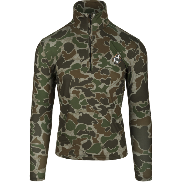 Old School Green Drake Ol' Tom Performance 1/4 Zip
