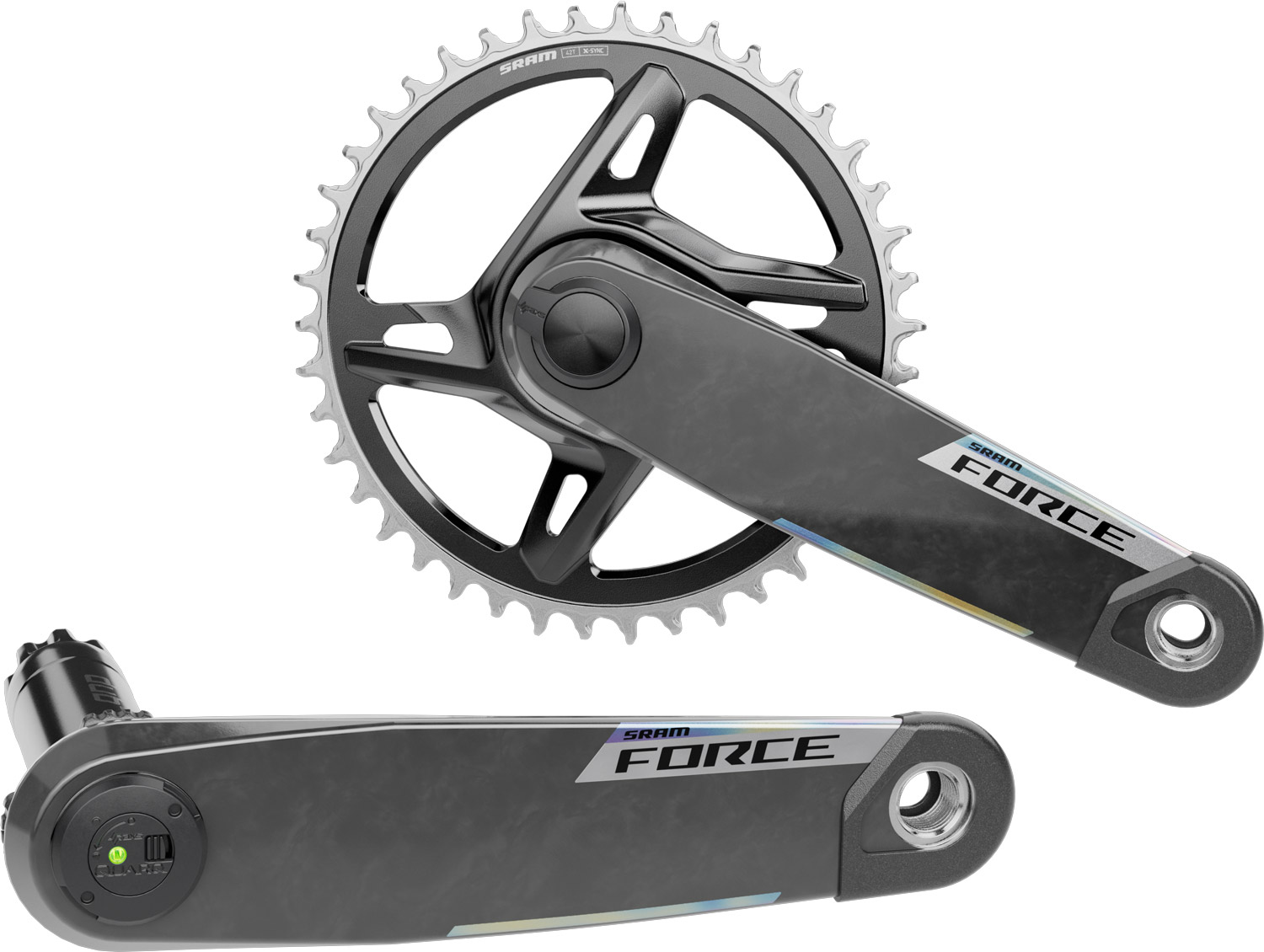 SRAM Force XPLR E1 DUB WIDE Carbon Crank Arm Set Crank 1 x 12