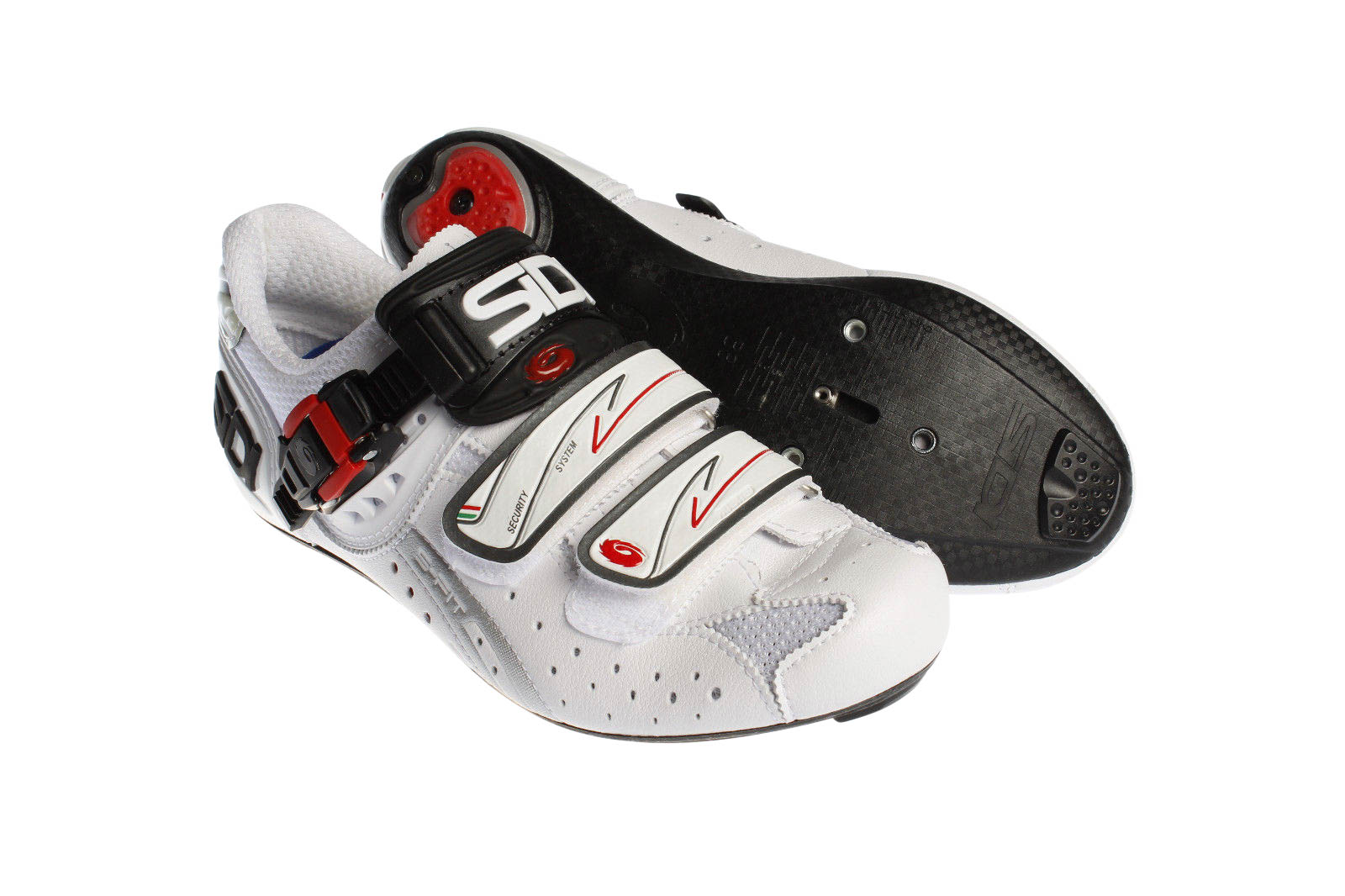Sidi Genius 5-Fit Carbon White White Shoes | Road & Triathlon